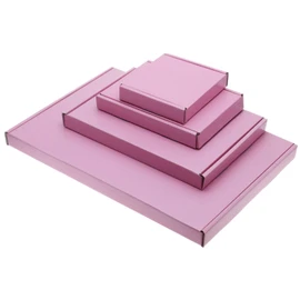 MEG4TEC Pack of 10 Satin Pink C5/A5 Pip Boxes - Large Letter Cardboard Shipping Packaging Boxes (22.5cm x 16cm x 2cm)