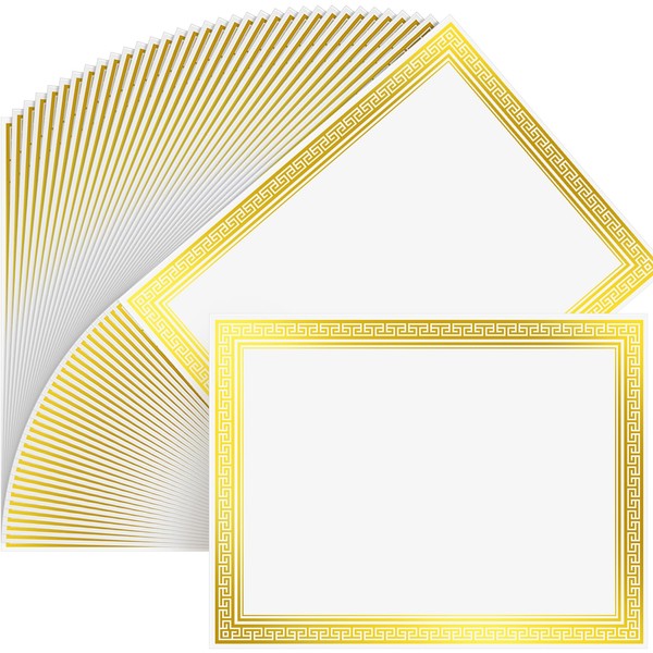Affrolling 100 Pcs Certificate Diploma Paper 8.5 x 11 Inch