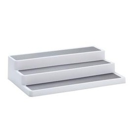 Lakeland 3-Tier Expandable Shelf with Non Slip Surface Extends from 37.5 to 65.5cm Wide Perfect for Tins