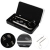 ORFOFE Eyeglass Repair Kit 100pcs Precision Screwdriver Metal Material Non-skid
