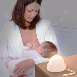 Annmore Baby Gift for Birth Girl 3 Pieces Clouds Night Lights Children Dimmable Snooze Lights Portable Nursing Light