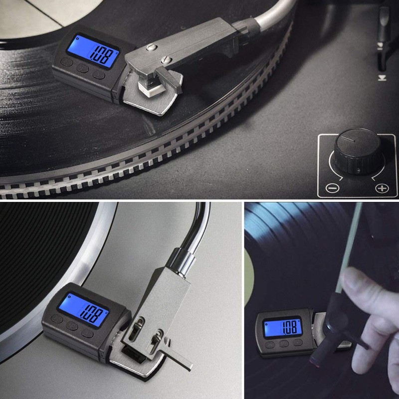 POFET Professional Digital Turntable Stylus Force Gauge Scale for Precision