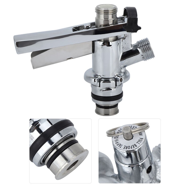 G5/8 U Type Stainless Steel Beer Keg Coupler Dispenser Accessory