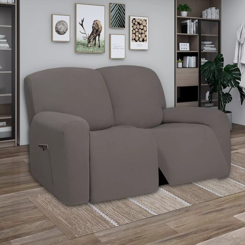 PureFit Super Stretch Loveseat Recliner Sofa Couch Cover with Pocket