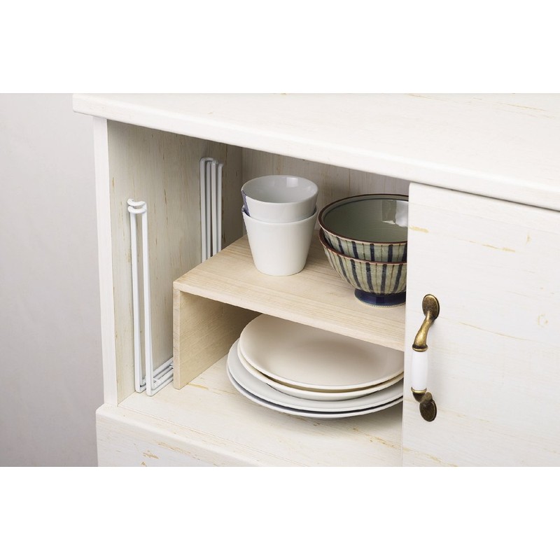 Pearl Metal HB-3595 Kitchen Rack, White, Large, Eco Stand, Kit