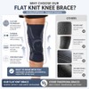 Flat-Knit Knee Brace for Knee Pain Women & Men,Patellar &
