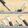 1 Pack 2 in 1 Adjustable Jar Opener for Weak