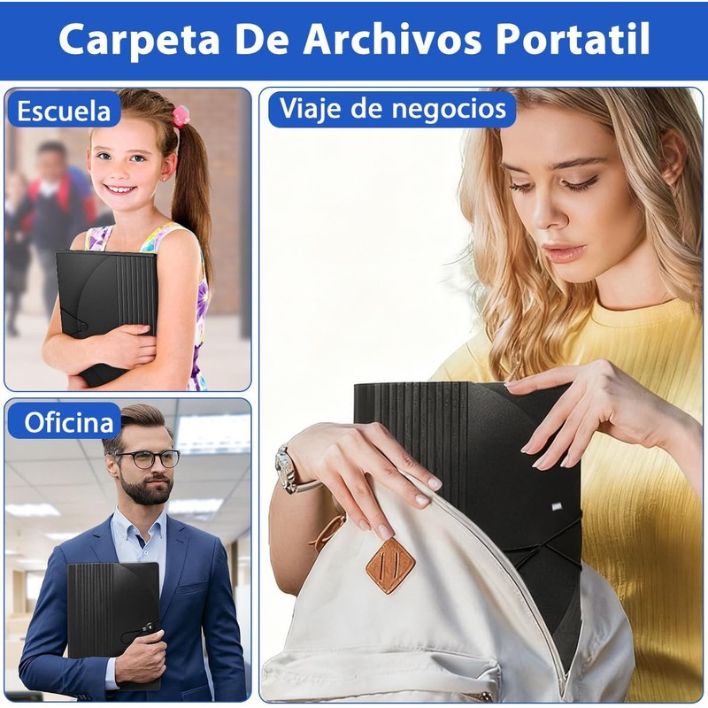 25 Carpeta de Archivos, Organizador de Documento A4 de Escritorio