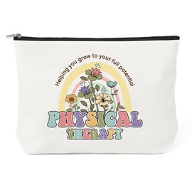 Physical Therapist Gifts - Physical Therapy Gifts The Gift Of Therapy Makeup Bag Cosmetic Bag for Purse Toiletry Bags Physicals Therapist Christmas Thank You Birthday Thanksgiving Gift for Women