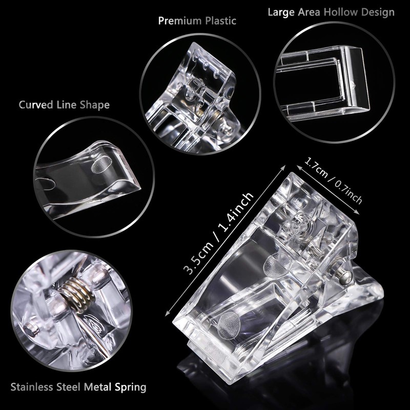 MIKIMIQI Dual Nail Forms Set Poly Gel Quick Building Kit,