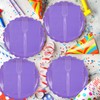96PCS Lavender Paper Plates and Napkins, 24 Guest Light Purple