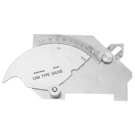 Bridge Cam Gauge, Weld Fillet Gauge, Stainless Steel Cam Welding Gauge MG-8 Seam Inspection Ruler Welding Measure Tool