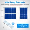 Faburo 2 Sets 45in Adjustable Solar Panel Mount Brackets, Solar