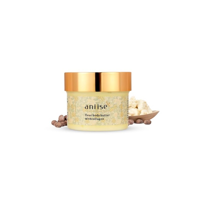 Aniise- Crema corporal Fleur con colágeno para una piel radiante,