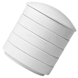 HEALLILY 5 Layer Stackable Paint Mixing Tray Ceramic Round Watercolor Palette Sets Stackable Paints Palette for Watercolor Gouache Acrylic S