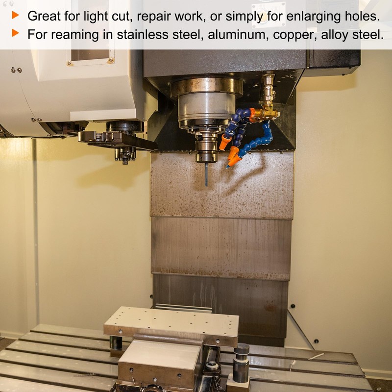 sourcing map Clamping Reamer 16 mm H7 Carbide Tip MT2