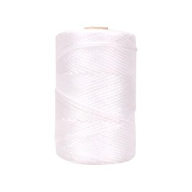 UUYYEO 3mm x 225m Roman Blind Shade Lift Cord Window Blind Replacement Cord Pulls Roman Shades Cord Window Shade Blind Pull Down String White Braided Nylon String