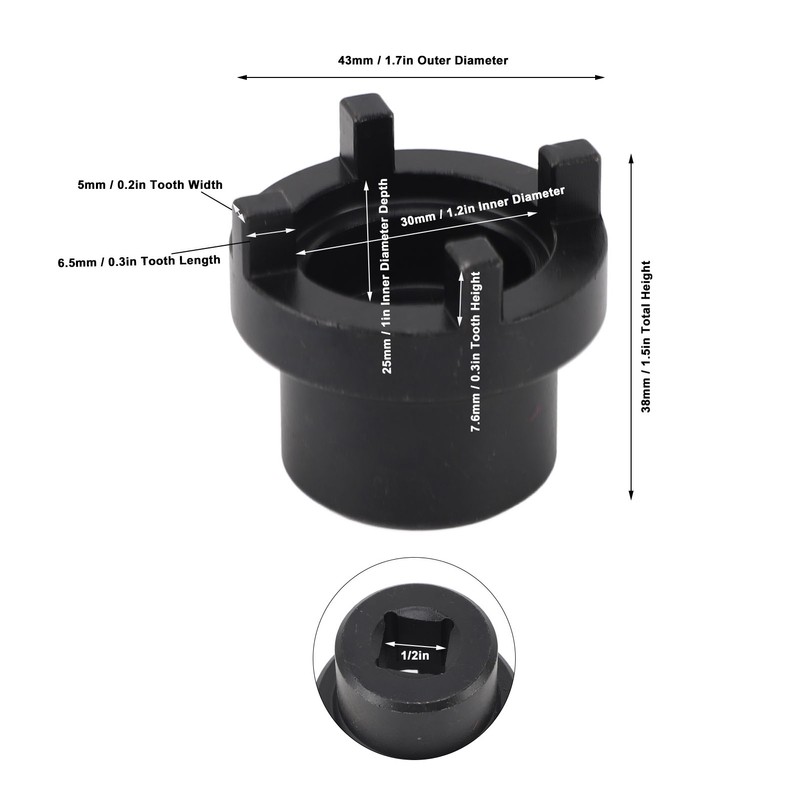 Swingarm Pivot Nut Tool 09940‑14940 Remove Lock Nut Tool Replacement
