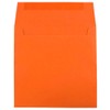JAM Paper 5.5" x 5.5" Square Invitation Envelopes - Mandarin