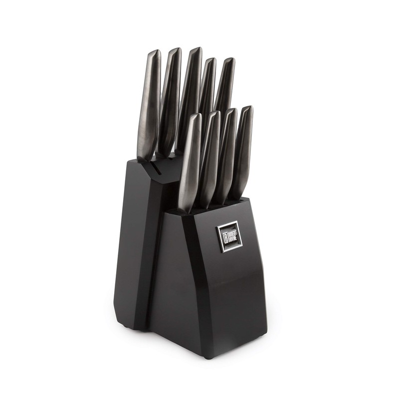Cambridge Silversmiths Robert Irvine 10-Piece Hollow Handle Cutlery Block in