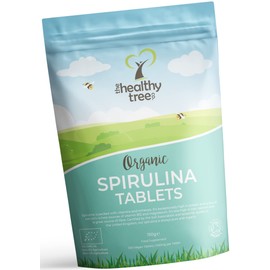 Organic Spirulina Tablets - High in Amino Acids, Chlorophyll, Protein, and Calcium - UK Certified Organic Easy Swallow Spirulina Tablets by TheHealthyTree Company - 300 x 500mg (300g)