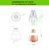 4 Pack Replacement Heads Compatible with Flawless Eyebrow Hair Remover