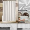 ALYVIA SPRING Waterproof Fabric Shower Curtain Liner with 3 Magnets