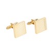 1 Pair French Cufflinks Double Layer Electroplating Polished Brass Gold