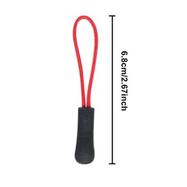 12pcs Zipper Pull Zip Tags Cord Pulls Zipper Extension with Ergonomically Designed Rubber Non-slip Gripper,Extension Zip Slider Replacement for Backpacks,TentsTrolley cases,Traveling cases,Jackets