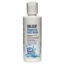 SKLEER Prebiotic Face Wash, Natural Fermented Extracts, 5 oz, for Pimple Prone Skin, Blackhead Removal, Sensitive Skin Care