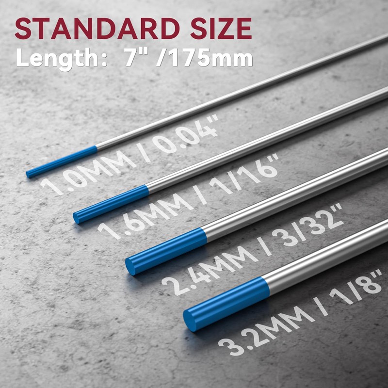 ARCCAPTAIN TIG Tungsten, TIG Welding Tungsten Electrode Blue 2% Lanthanated