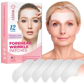 Rossy Forehead Wrinkle Patches: Forehead Wrinkles Treatment - Anti Wrinkle Patches - Face Wrinkle Patches for Forehead Wrinkles - Natural Ingredients Wrinkle Smoothers 12 Packs
