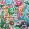 Springs Creative Products BonEful Fabric FQ Cotton Quilt Flannel Hippie