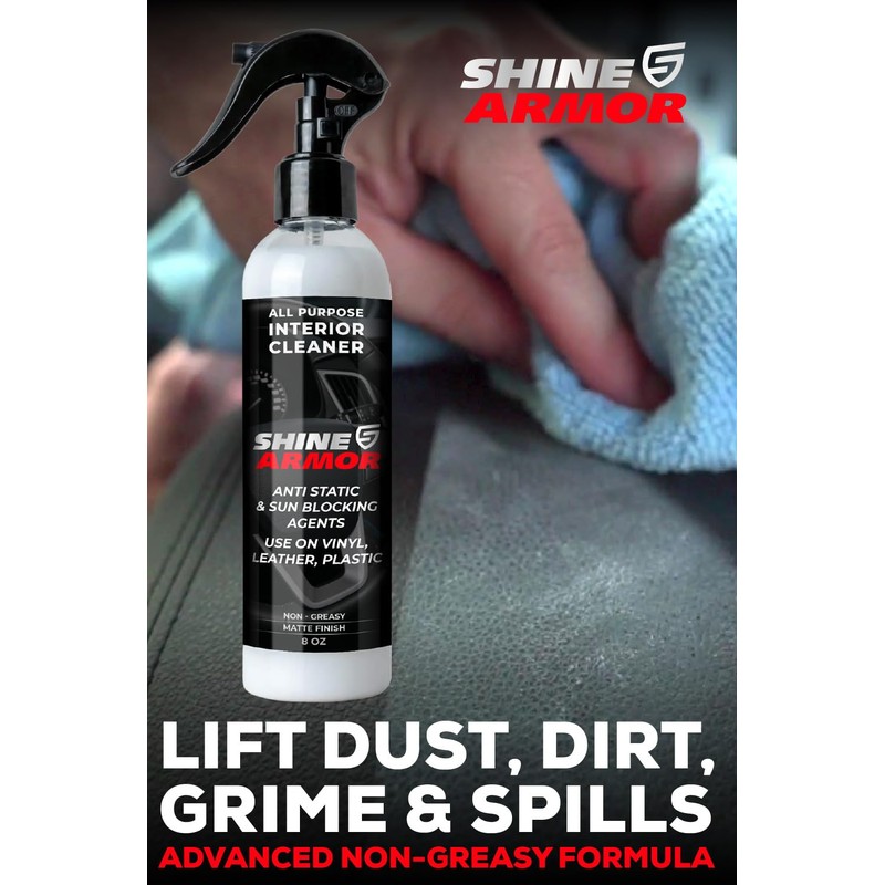 SHINE ARMOR Car Care Bundle, Ceramic Coating and Interior Cleaner