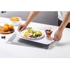 ZAINCA Large Melamine Serving Tray with Handles, 16.75 x 11.5