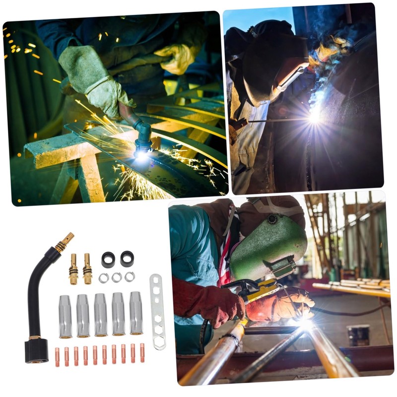 LALAFINA Mig Welding Accessory Kit Welder Tips Nozzle Holder and