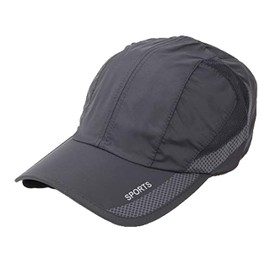 D's Strano Sports Cap, Running, Jogging, Breathable, Hat, For All Seasons, Unisex, Outdoor Activities, Golf, One Size Fits Most, Lightweight, gray