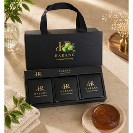 Noni Soap Harang Premium Noni Soap Natural Face Wash Soap Hypoallergenic Mild Cleansing Soap Philippines 100% Noni Concentrate, 3 Pieces, 100g / 노니비누 하랑프리미엄노니비누 천연세안비누  저자극 순한 클렌징비누필리핀100% 노니원액, 3개입, 100g