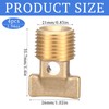Otoolling 4 Pcs Boat Drain Plugs 1/2" NPT Solid Brass