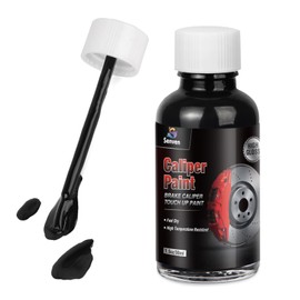 Black Caliper Paint Brake Caliper Touch Up Paint Black Gloss High Temperature Heat Resistant 1.5oz