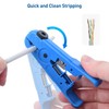 Cable Matters 2-Pack Wire Strippers/Cable Stripper in Blue, 8-16 AWG,