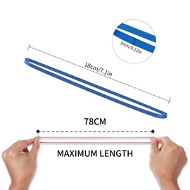 25Pcs Large Rubber Bands, Sturdy Thick & Stretchable Colorful Rubber Bands, Natural Elastic Bands for School Home Office Supplies Bank Document Organizing Industrial Crafts DIY Everyday Use 180mm