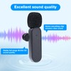 Mini Lapel Microphone with Noise Cancellation, Wireless Microphone for Android