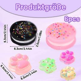 Pack of 5 Stress Ball, Squishy Durable Squeeze Toy for Muscle Relaxation, Shaping Anti-Stress Ball, Sensory Fidget Toy for Boys Girls Women and Men (Style 2)