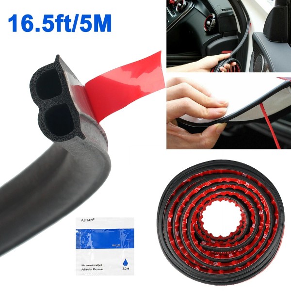 TSUINZ For Jeep B-Shape Car Door Acoustic Protection Seal Rubber