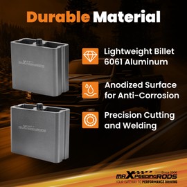 maXpeedingrods 4” Rear Drop Aluminum Blocks for Mini & Mid-Size Pickups/Trucks with 3” Axle Tube, Lowering Kit