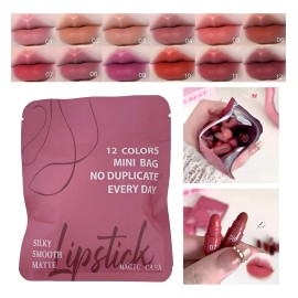 Set De Pintalabios En Cápsulas De 12 Colores