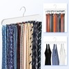 RESOVO Upgraded Tie Rack Hanger with 20 Foldable Metal Hooks,