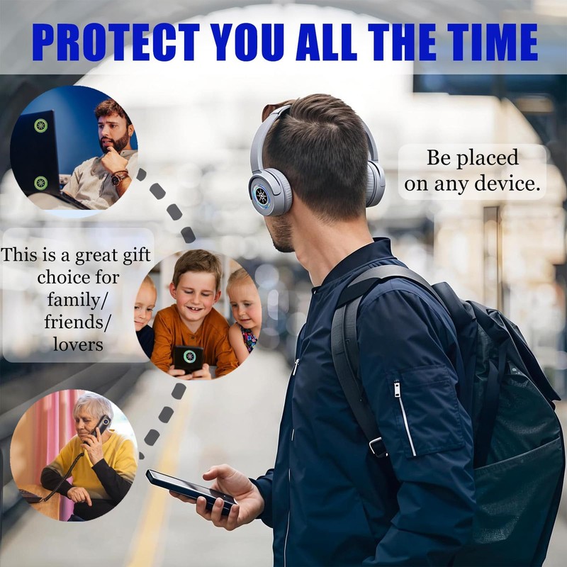 12 Pcs Cell Phone Protection Stickers,Blocker Equipment Stickers for Laptops
