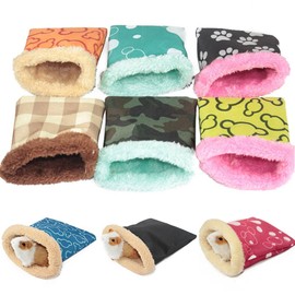Per Plush Small Animal Sleeping Bag Warm Cage Nest for Hamster Random Color